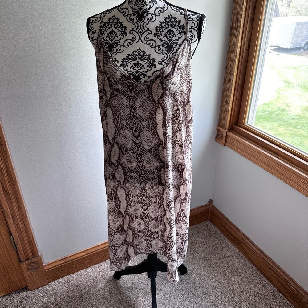 Whbm Studded Python Ruffle Dress - image 2